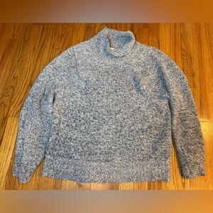 Universal Thread cozy Gray funnel neck Sweater with outer seams